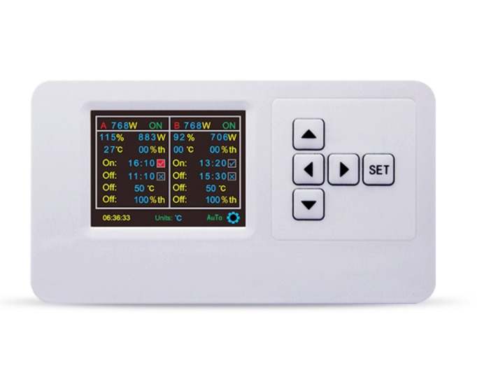 LED Grow Light Controller | Universal LED Grow Light Controller | Grow Light Dimmer | CultiuanaCTC-001 Smart Lighting Controller - Touchscreen, Sunset & Sunrise, 2-Channel up to 100 Fixtures