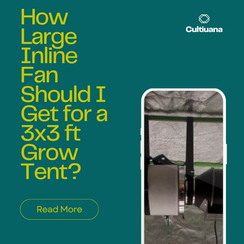 How Large Inline Fan Should I Get for a 3x3 ft Grow Tent?