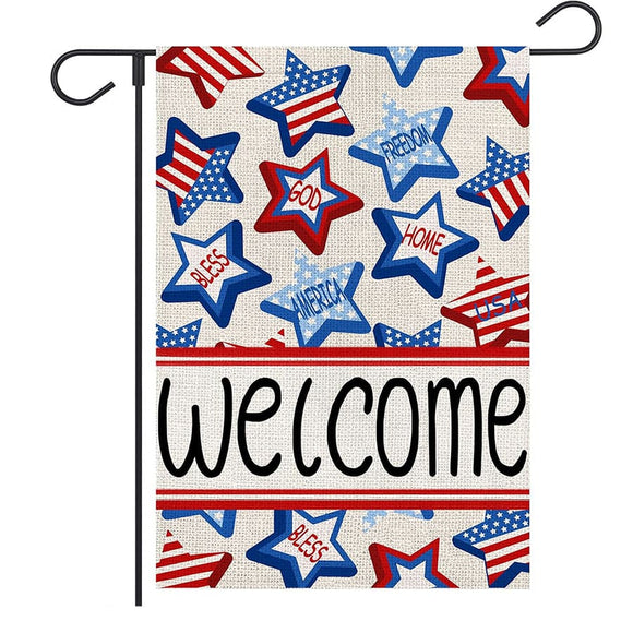 Garden Flags With Stand - 12" x 18"