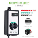 120V 15A Inline Fan Speed Controller | Line Duct Fan Variable Speed Controller | Cultiuana HHY-919-2