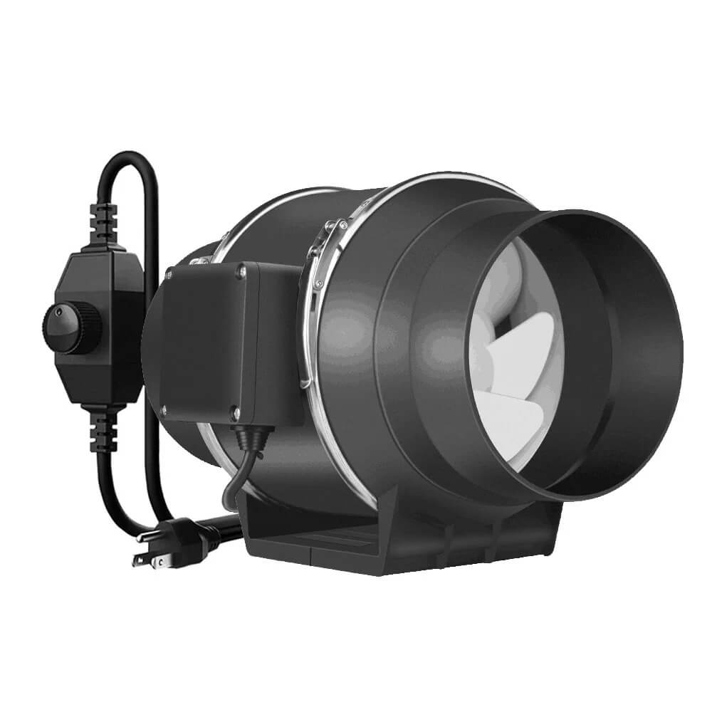 Inline Fan With Carbon Filter And Thermostat - 4 Inch | 6 Inch | 8 Inch Options - 0