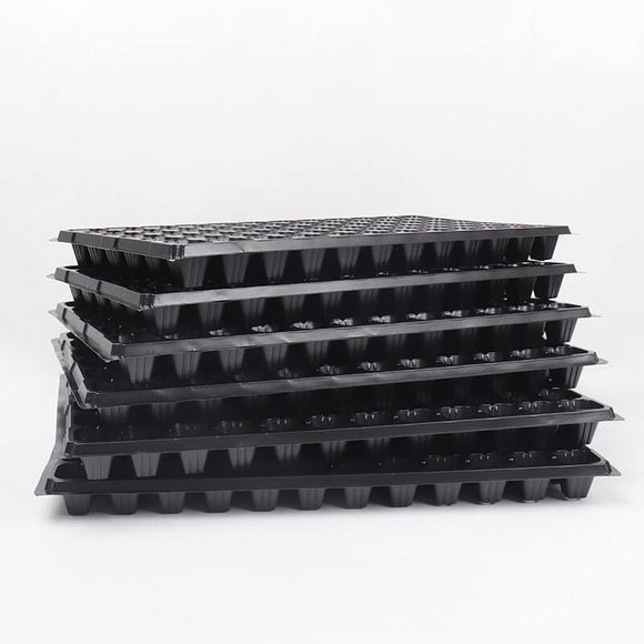 72 Cell Seed Starter Trays - 10 Pack for Seed Propagation with Drain Holes, Reusable Seed Planter Trays
