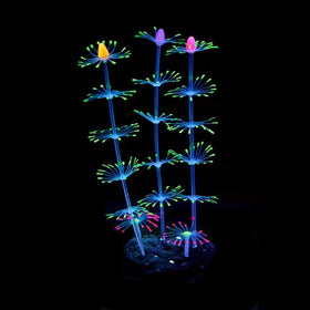 Fluorescent Artificial Coral Ornament Aquarium Statue Decorations - 0