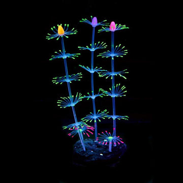 Fluorescent Artificial Coral Ornament Aquarium Statue Decorations - 0