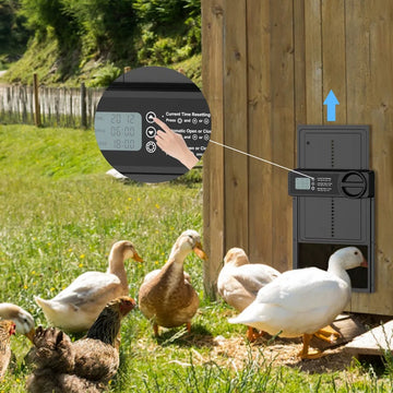 Automatic Chicken Coop Door | Solar | Anti-pinch | Light Sensor - 0