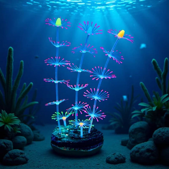 Fluorescent Artificial Coral Ornament Aquarium Statue Decorations