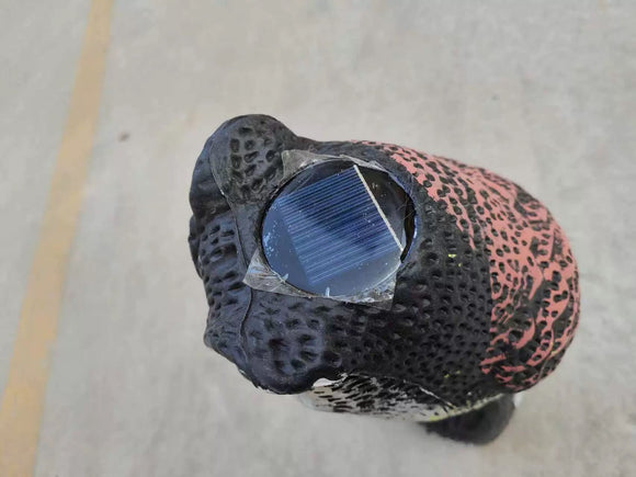 Predator Decoys for Birds | Rotating Head Owl Decoy | Motion Activated Solar Powered Owl Decoy for Birds