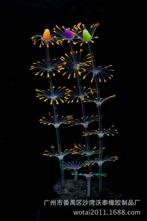 Fluorescent Artificial Coral Ornament Aquarium Statue Decorations