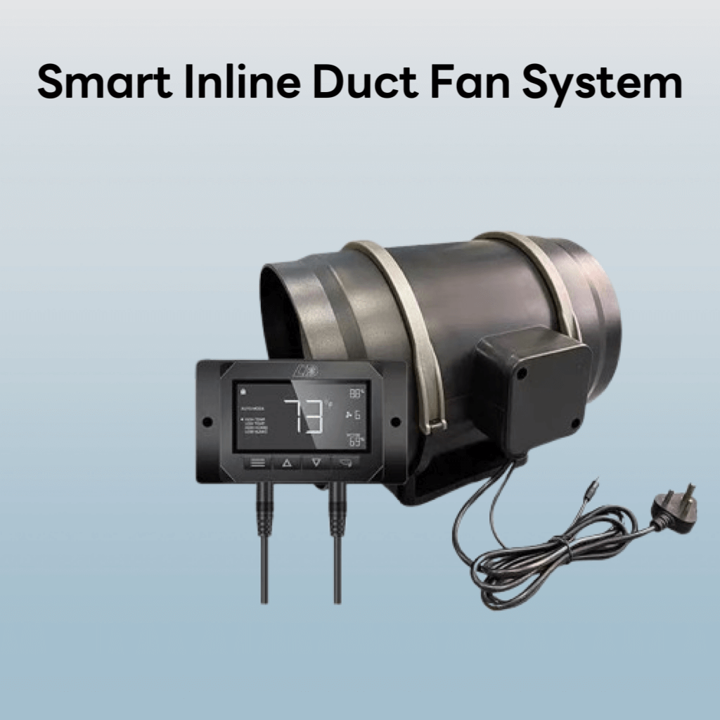 Smart Inline Duct Fan System With Controller |10 Speed Control | Temp Control | Humidity Control| Cultiuana