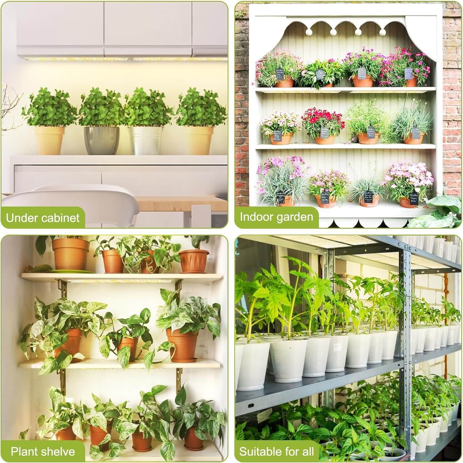 under cabinet plant grow light Under Cabinet Grow Light for Plants | Ceiling Lights Under Cabinet Grow Light | 20W Grow Light