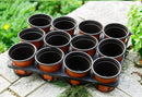 Greenhouse Shuttle Carry Tray for Pots - 10 Pack, 9/12/15 Cells, For Moving Seedling Small Plants-4