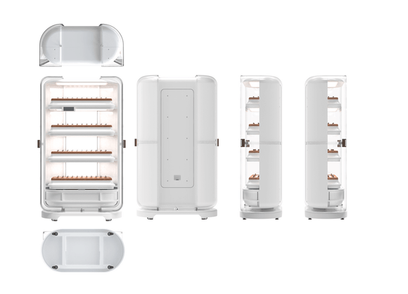 HydroCropBox Automated Hydroponic Home Grow System - Vertical Grow Box, For Indoor Plants