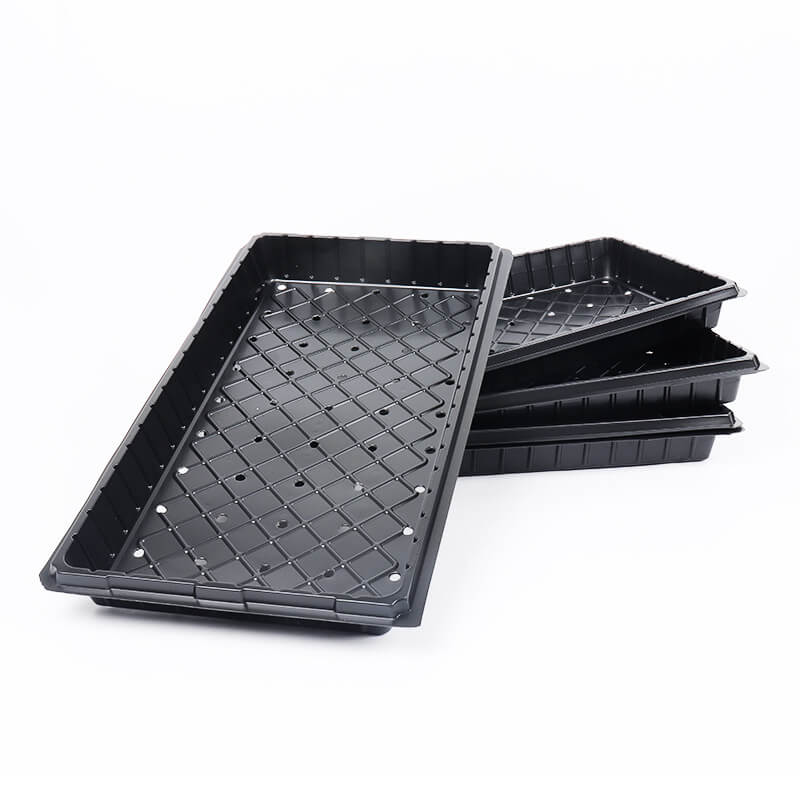 10-Pack Planting Trays - Reusable PET Trays for Plants, Seedling Starter Trays