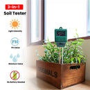 Soil Moisture pH Light Meter | Soil pH Tester for Plants | Dual Probe Soil Tester | HNT-0010-1