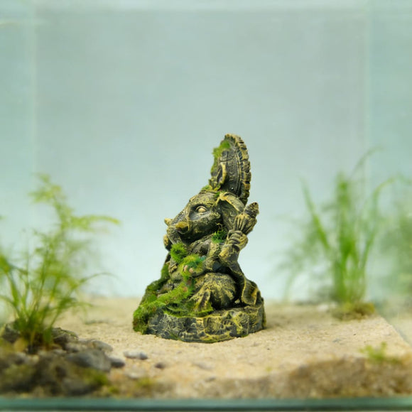 Aquarium Elephant God Statue Ornament