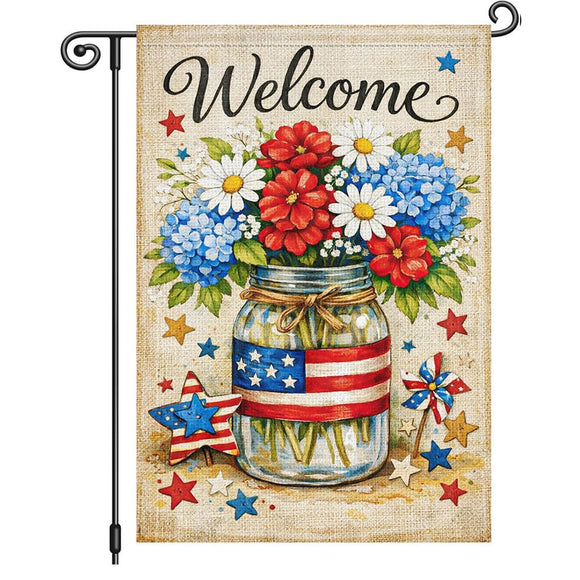 Garden Flags With Stand - 12" x 18"
