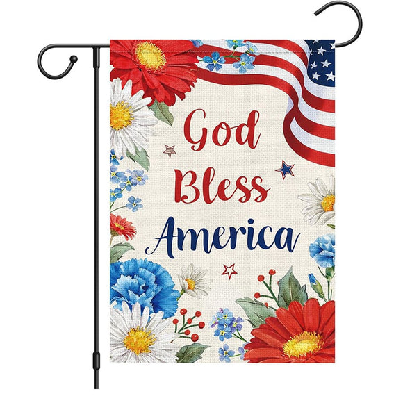 Garden Flags With Stand - 12" x 18"