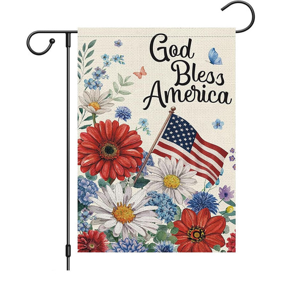 Garden Flags With Stand - 12" x 18"