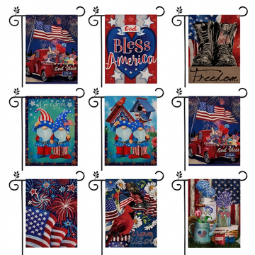Garden Flags With Stand - 12" x 18" - 0