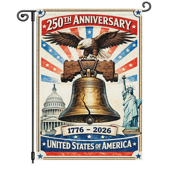 Garden Flags With Stand - 12" x 18"