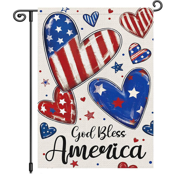 Garden Flags With Stand - 12" x 18"
