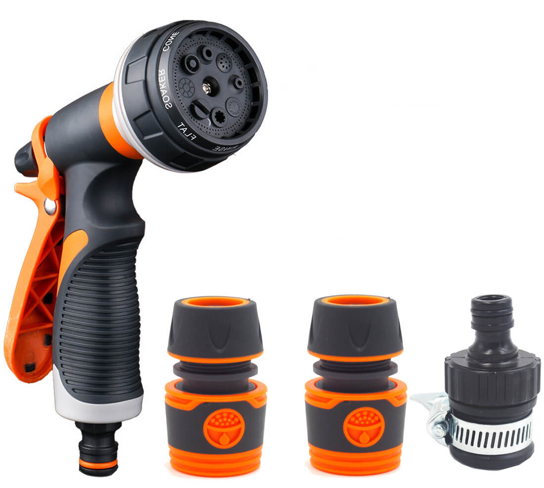 Garden High Pressure Water Hose Nozzle (9 Settings) | Garden Hose Water Pressure | Cultiuana