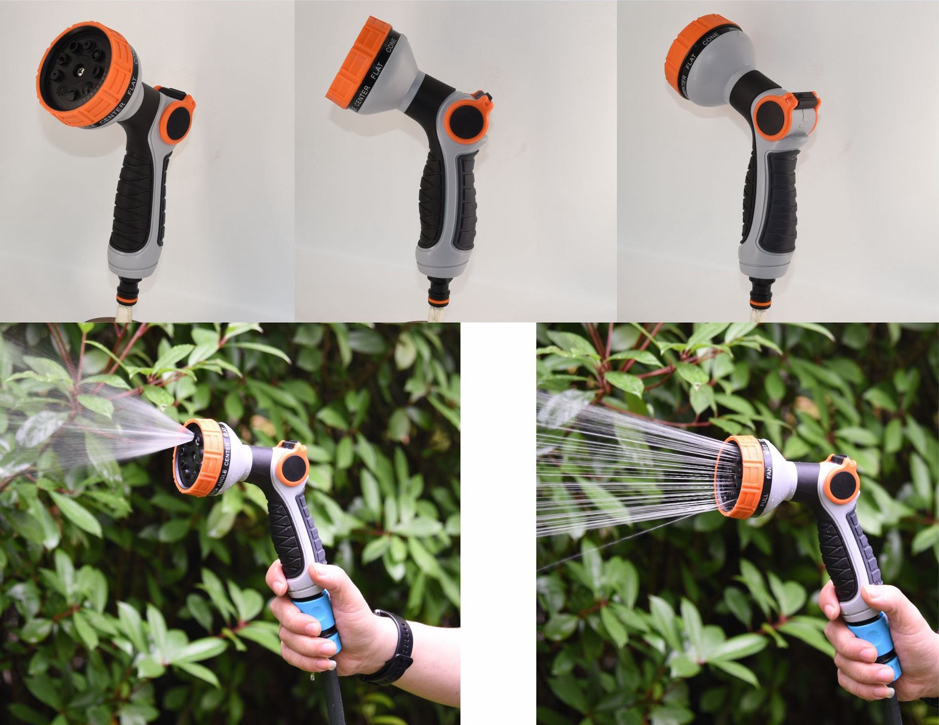 Garden High Pressure Water Hose Nozzle (9 Settings) | Garden Hose Water Pressure | Cultiuana