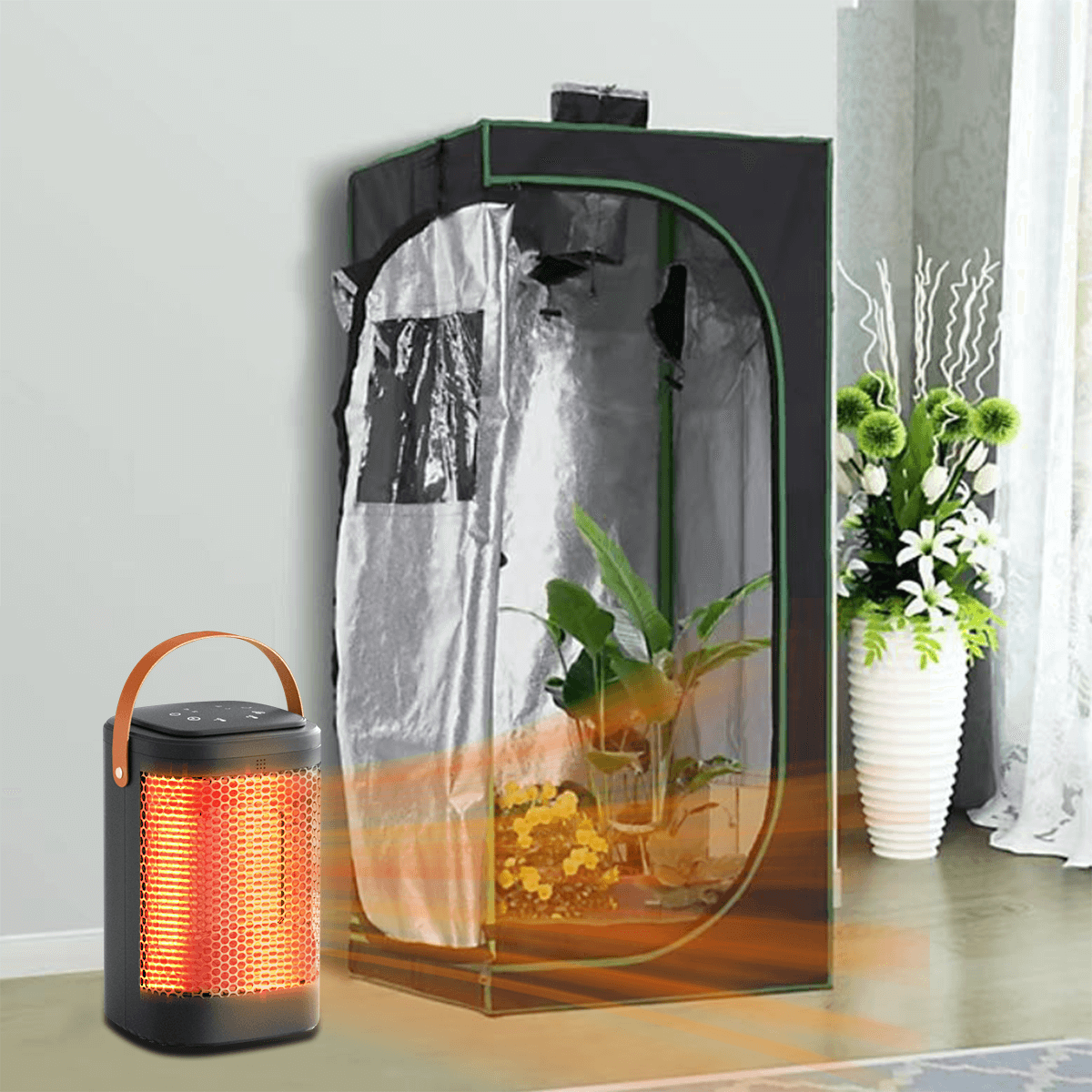 how to heat up grow tent Small Greenhouse Heater | Grow Tent Heater | Best 1500 Watt Heater for Grow Tent