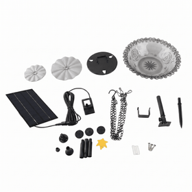 Buy gray Solar Heater for Bird Bath | Solar Fountain for Bird Bath | Small and Eco-Friendly