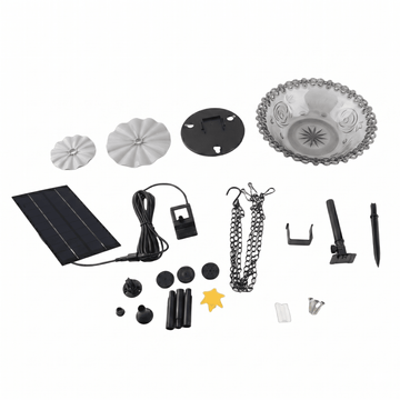 Buy gray Solar Heater for Bird Bath | Solar Fountain for Bird Bath | Small and Eco-Friendly