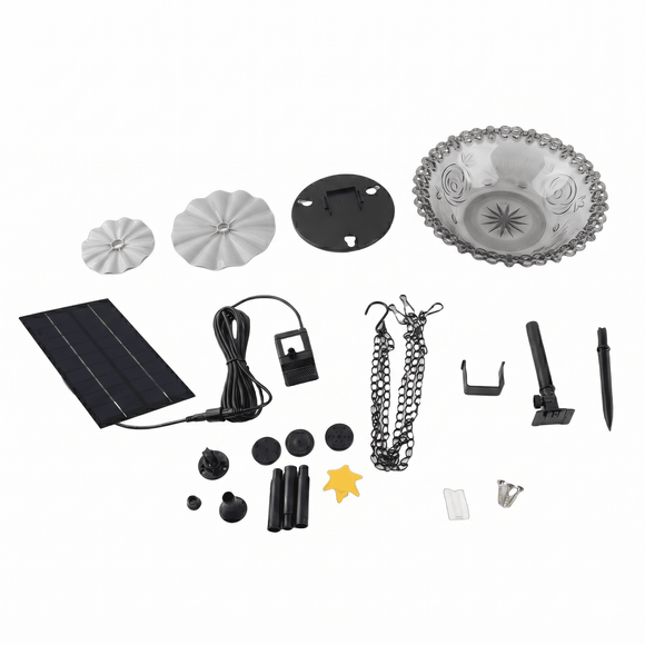 Solar Heater for Bird Bath | Solar Fountain for Bird Bath | Small and Eco-Friendly
