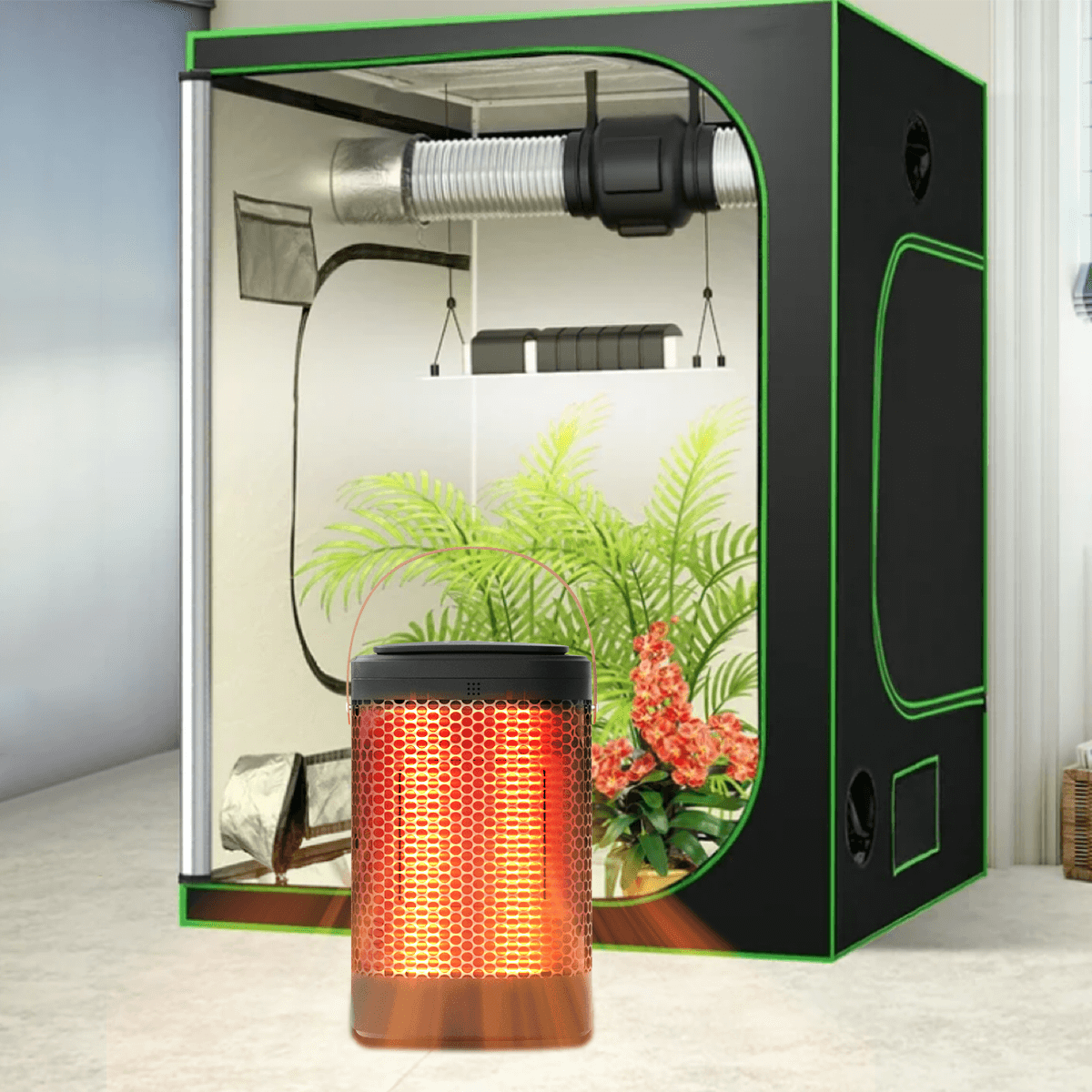how to heat grow tent Small Greenhouse Heater | Grow Tent Heater | Best 1500 Watt Heater for Grow Tent