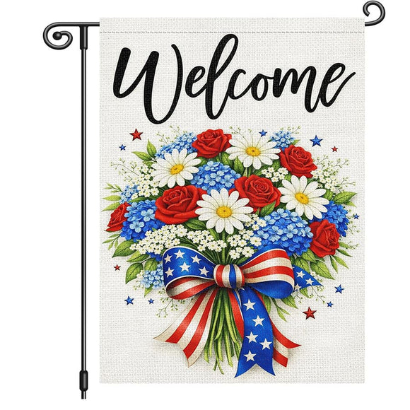 Garden Flags With Stand - 12" x 18"