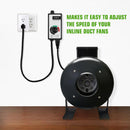 120V 15A Inline Fan Speed Controller | Line Duct Fan Variable Speed Controller | Cultiuana HHY-919-1