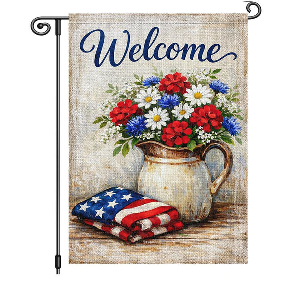 Garden Flags With Stand - 12" x 18"