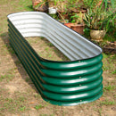 17" Metal Round Raised Garden Bed | 17" Corrugated Metal Garden Beds | For Outdoor Flowers-5