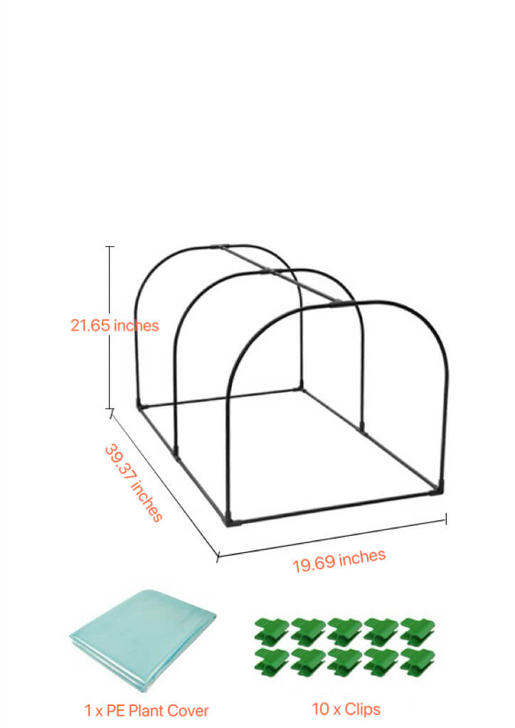 Small Greenhouses | Mini Greenhouse Hoops | DIY Garden Hoops | Portable Greenhouse for Indoor & Outdoor TTM-878