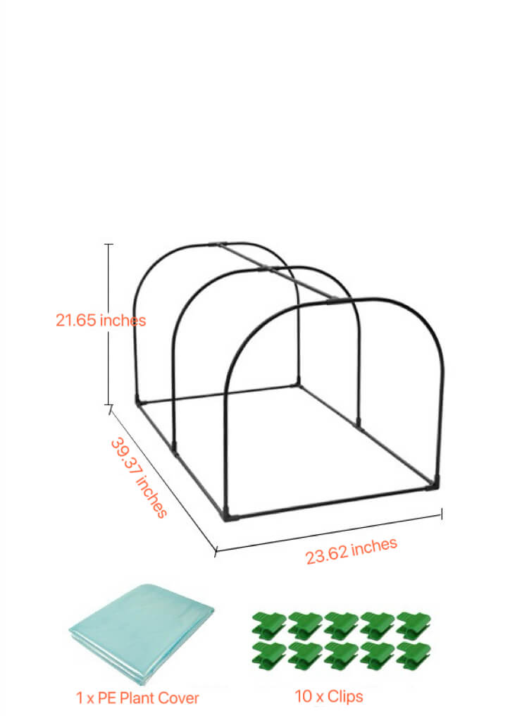 Small Greenhouses | Mini Greenhouse Hoops | DIY Garden Hoops | Portable Greenhouse for Indoor & Outdoor TTM-878