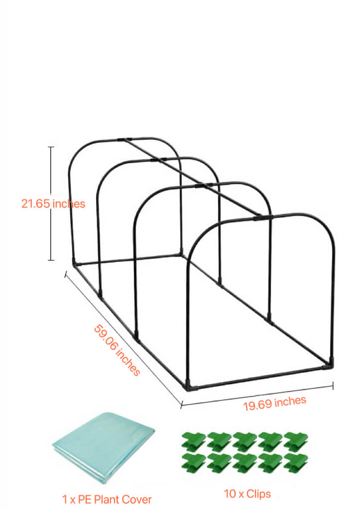 Small Greenhouses | Mini Greenhouse Hoops | DIY Garden Hoops | Portable Greenhouse for Indoor & Outdoor TTM-878