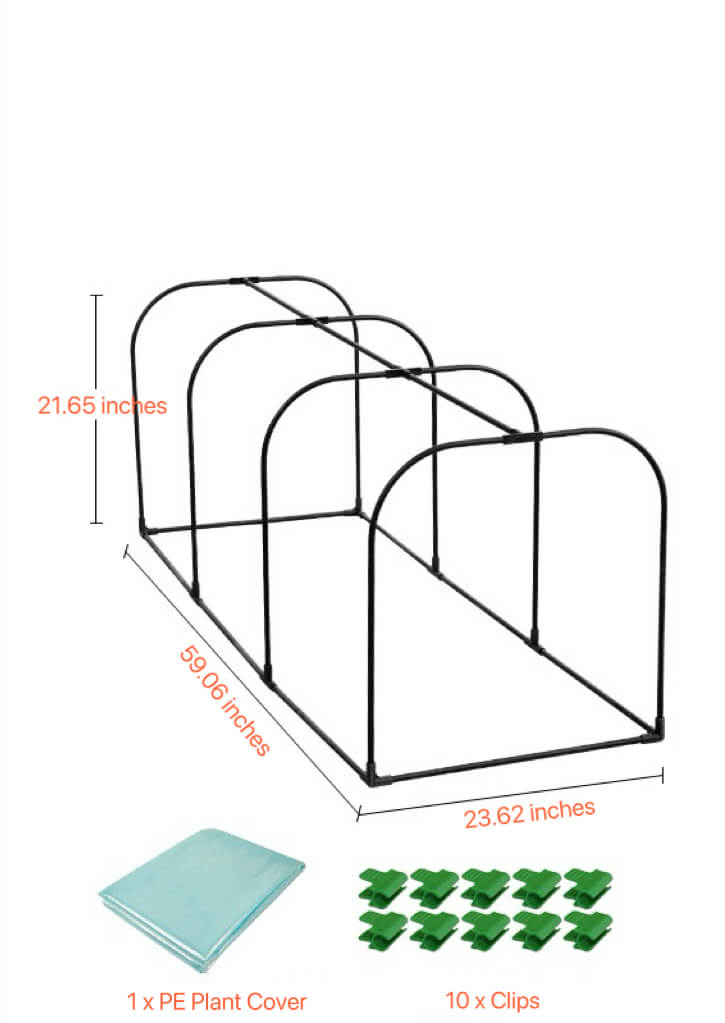 Small Greenhouses | Mini Greenhouse Hoops | DIY Garden Hoops | Portable Greenhouse for Indoor & Outdoor TTM-878