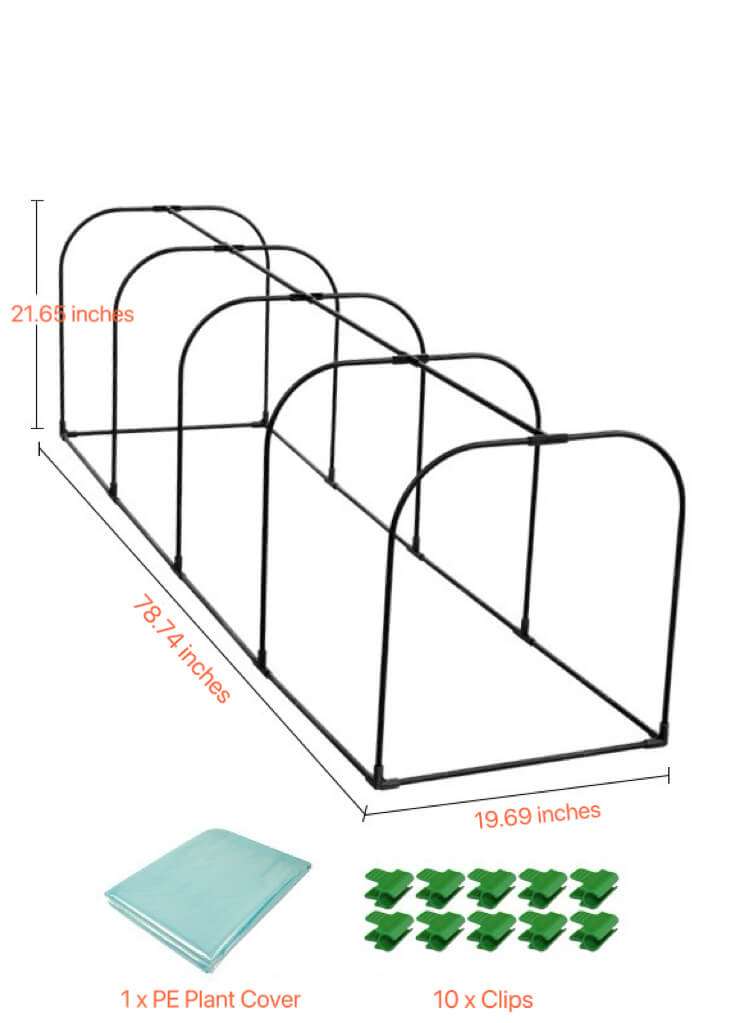 Small Greenhouses | Mini Greenhouse Hoops | DIY Garden Hoops | Portable Greenhouse for Indoor & Outdoor TTM-878