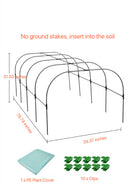 Small Greenhouses | Mini Greenhouse Hoops | DIY Garden Hoops | Portable Greenhouse for Indoor & Outdoor TTM-878-24