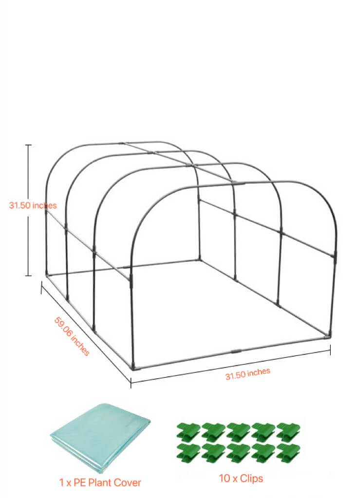 Small Greenhouses | Mini Greenhouse Hoops | DIY Garden Hoops | Portable Greenhouse for Indoor & Outdoor TTM-878