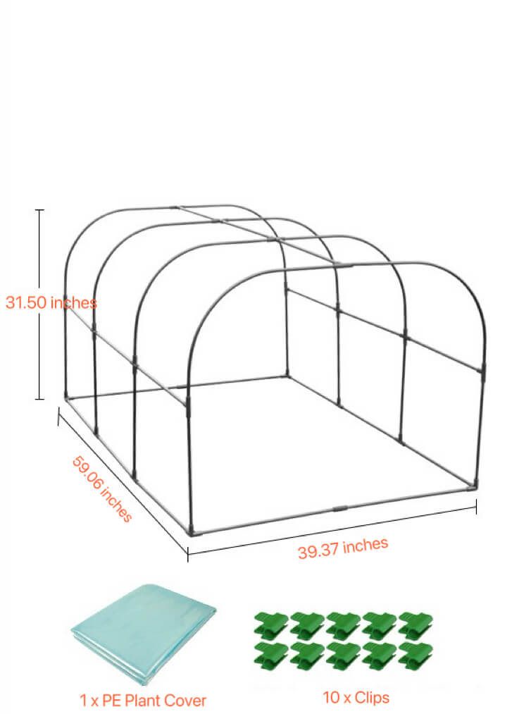 Small Greenhouses | Mini Greenhouse Hoops | DIY Garden Hoops | Portable Greenhouse for Indoor & Outdoor TTM-878