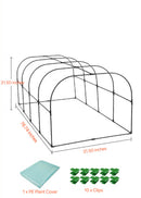 Small Greenhouses | Mini Greenhouse Hoops | DIY Garden Hoops | Portable Greenhouse for Indoor & Outdoor TTM-878-19