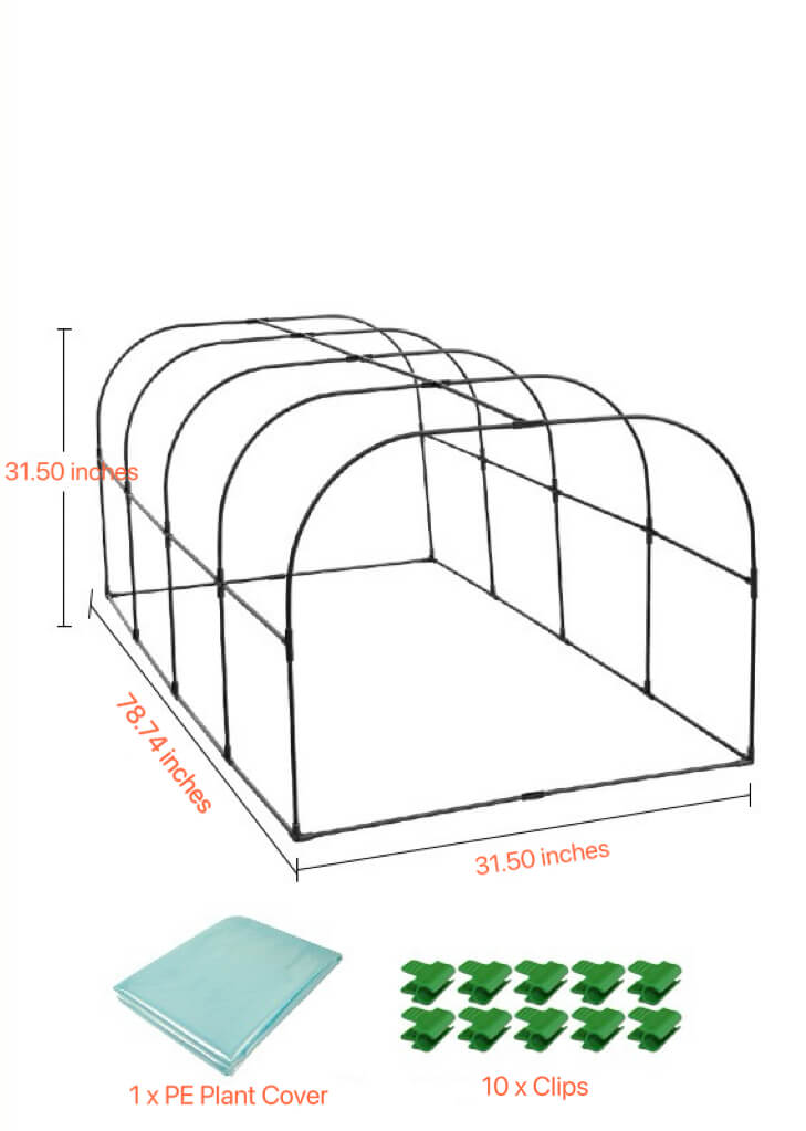 Small Greenhouses | Mini Greenhouse Hoops | DIY Garden Hoops | Portable Greenhouse for Indoor & Outdoor TTM-878