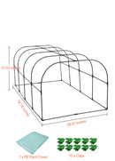 Small Greenhouses | Mini Greenhouse Hoops | DIY Garden Hoops | Portable Greenhouse for Indoor & Outdoor TTM-878-20