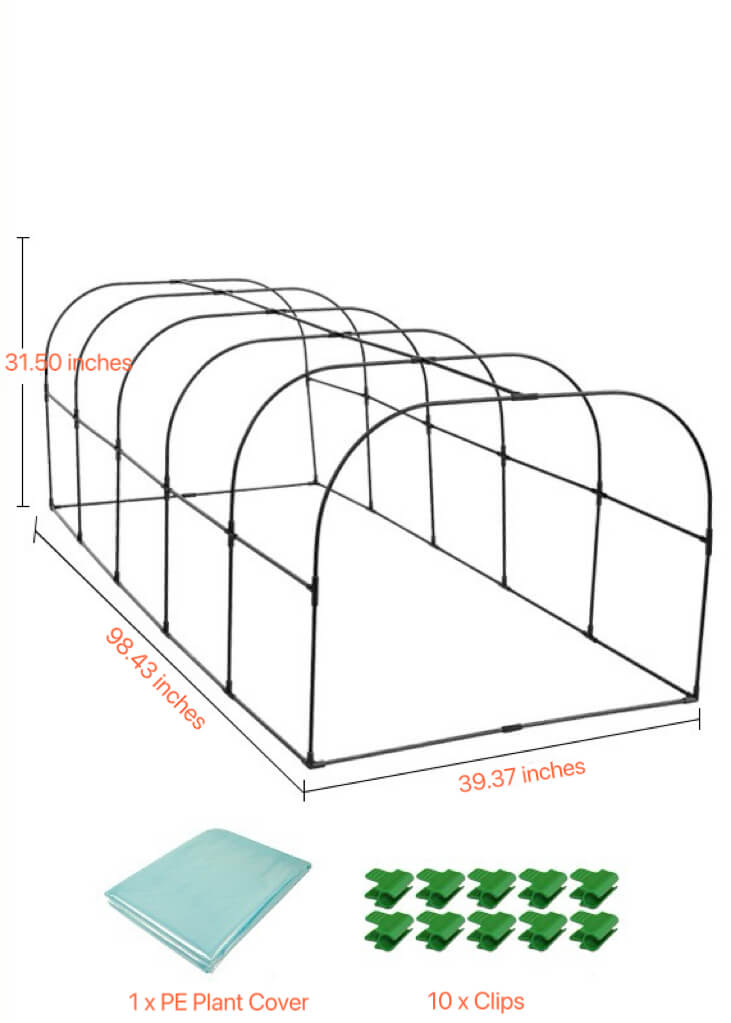 Small Greenhouses | Mini Greenhouse Hoops | DIY Garden Hoops | Portable Greenhouse for Indoor & Outdoor TTM-878