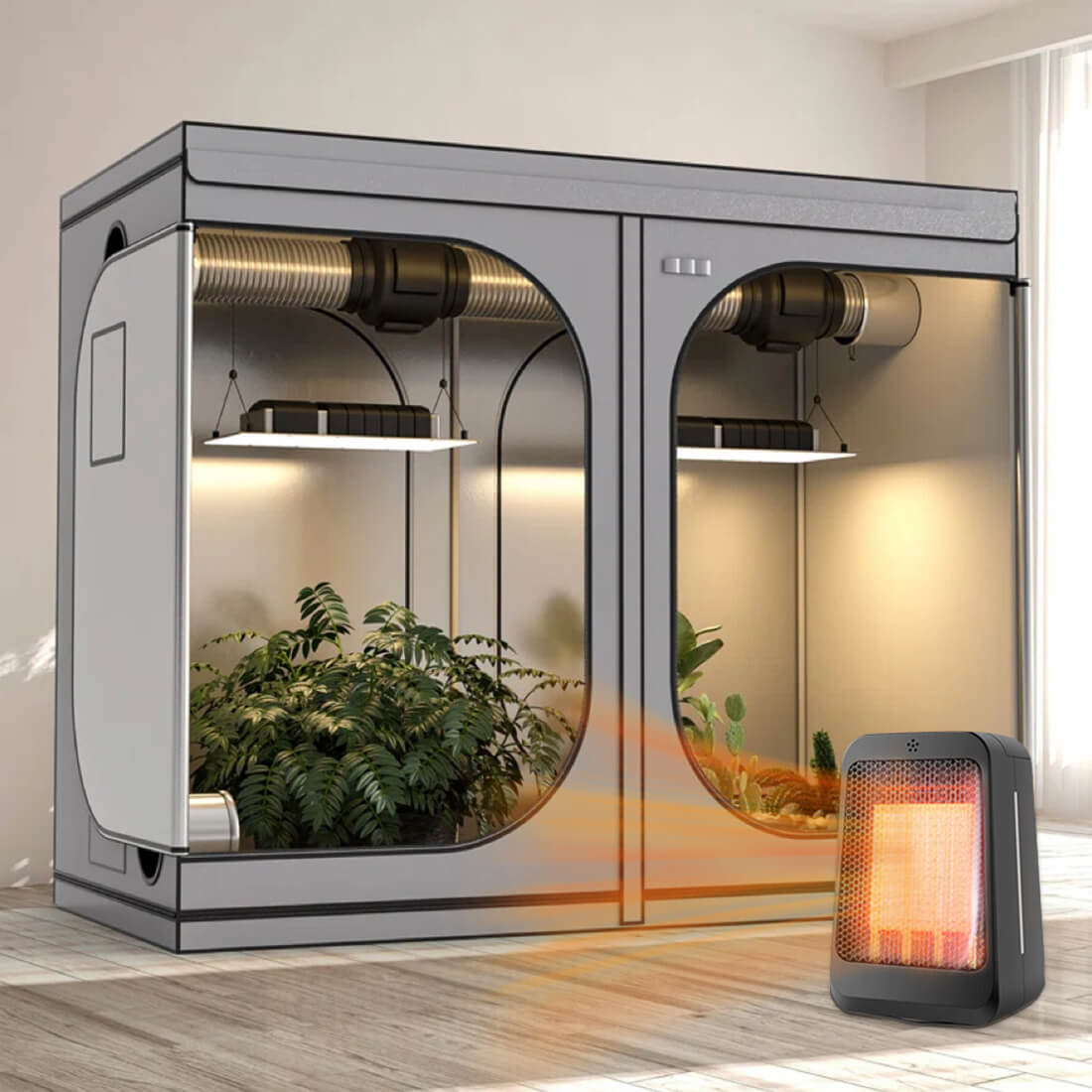 indoor plant warmer Small Greenhouse Heater | Small Indoor Heater | Best Small Space Heater