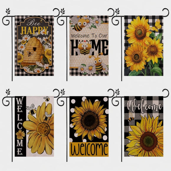 Garden Flags With Stand - 12" x 18"